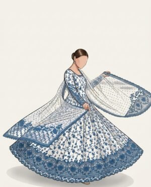 ​Silhouette: Signature 2PC Maxi with a massive 160-inch flyer for the perfect royal twirl.
