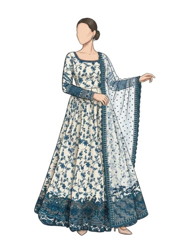 ​Silhouette: Signature 2PC Maxi with a massive 160-inch flyer for the perfect royal twirl.