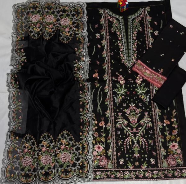 Premium Lawn Suit with Khaadi Net Dupatta