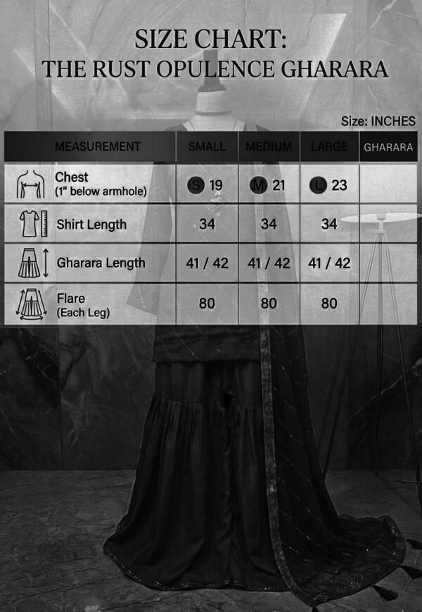 The Rust Opulence Gharara Set 🧡