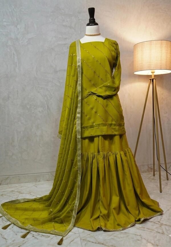 The Rust Opulence Gharara Set 🧡