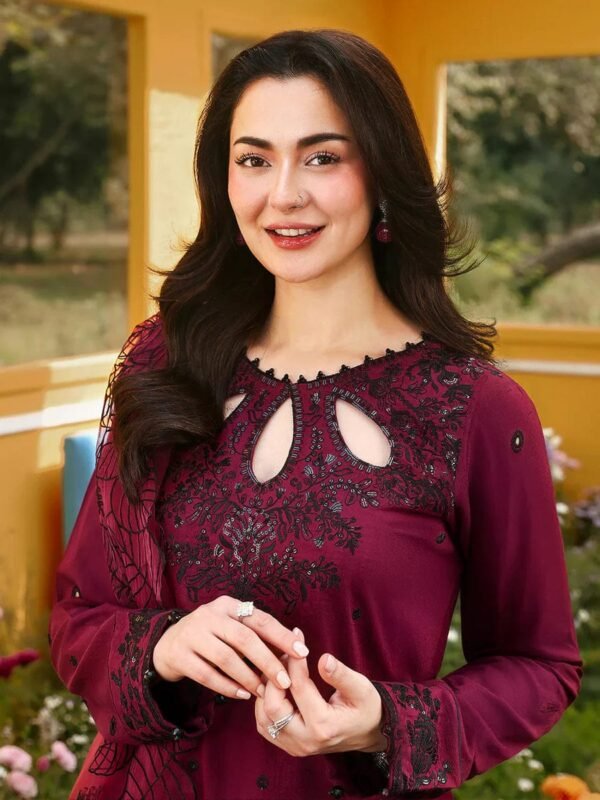 Premium Lawn Suit with Embroidered Chiffon Dupatta