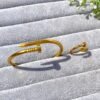 Stainless Steel handcuff & ring set