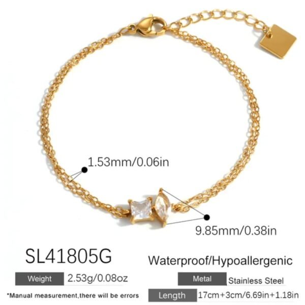 stainless steel bracelet one piece