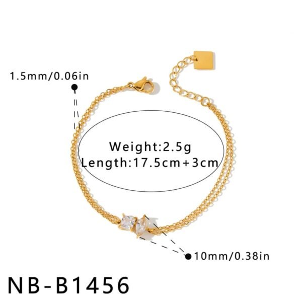 stainless steel bracelet one piece