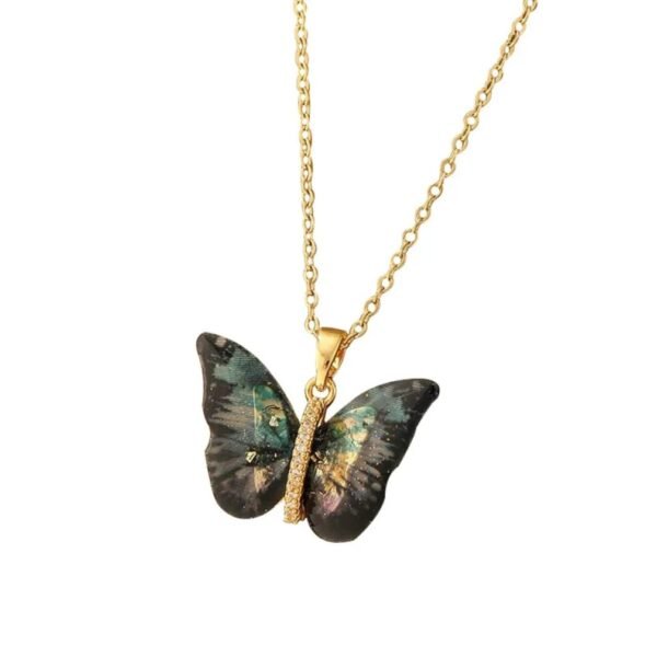 Stainless steel butterfly locket 