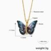 Stainless steel butterfly locket 