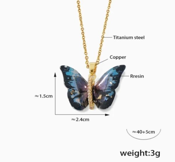 Stainless steel butterfly locket 