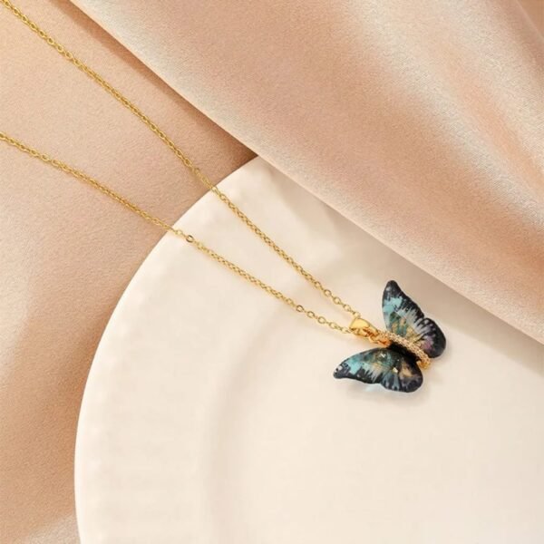 Stainless steel butterfly locket 