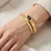 Stainless Steel snake trendy handcuff