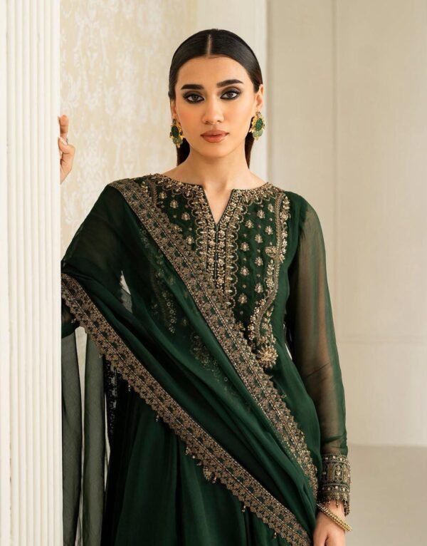 Asim Jofa Luxury Wedding Chiffon Suit – Premium Embroidered Collection