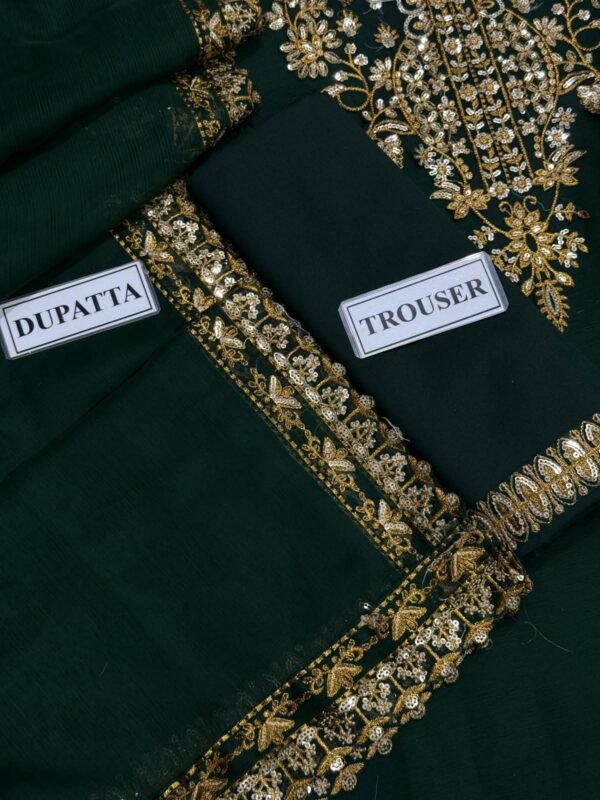 Asim Jofa Luxury Wedding Chiffon Suit – Premium Embroidered Collection