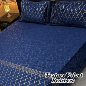 3PC Texture Velvet Bedsheet 