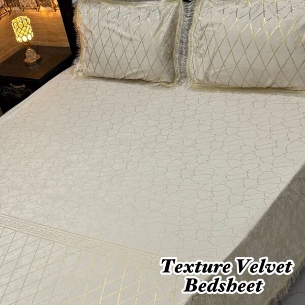IMG-20260730-WA0023 3PC Texture Velvet Bedsheet
