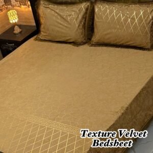 3PC Texture Velvet Bedsheet 