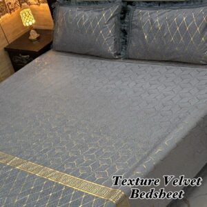 3PC Texture Velvet Bedsheet 