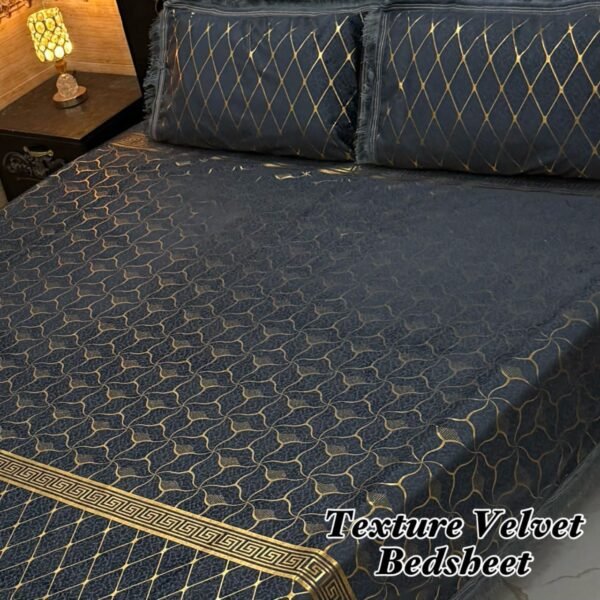 IMG-20260730-WA0027 3PC Texture Velvet Bedsheet