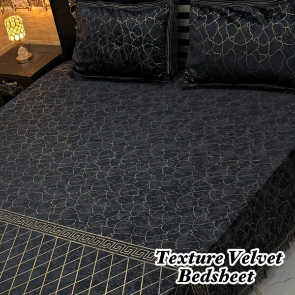 IMG-20260730-WA0028 3PC Texture Velvet Bedsheet