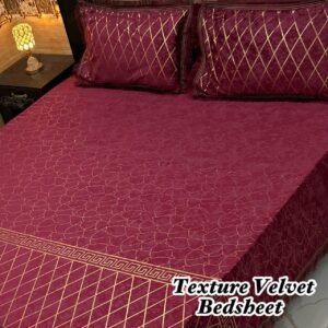 3PC Texture Velvet Bedsheet 