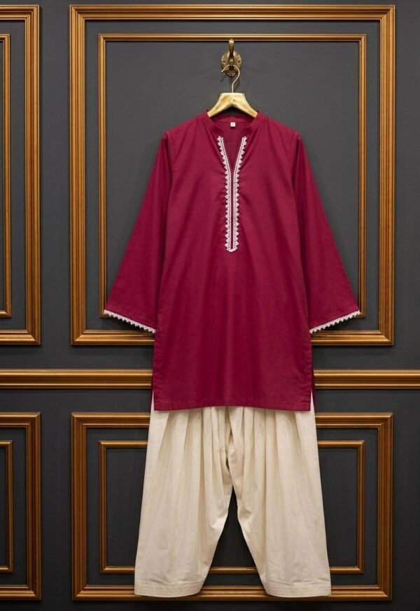 2-Piece Stitched Lawn Dress