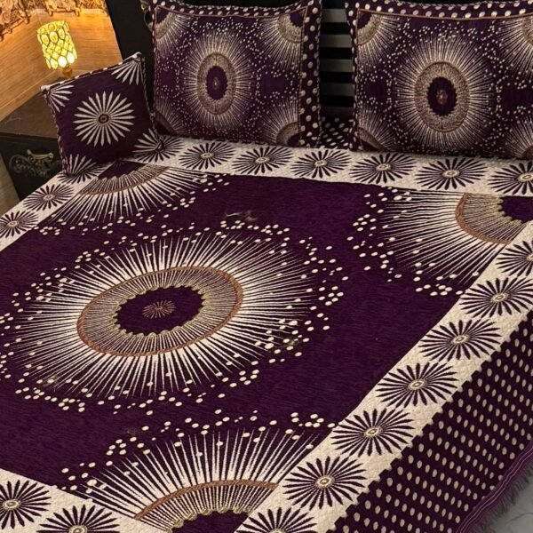 IMG-20260817-WA0048 4Pc Velvet Jaquard Bedsheet