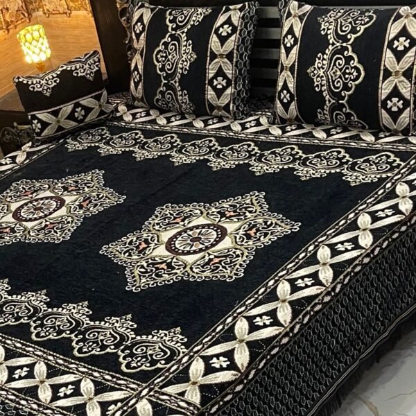 4Pc Velvet Jaquard Bedsheet