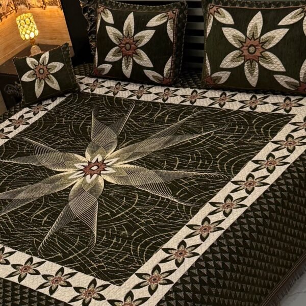 4Pc Velvet Jaquard Bedsheet