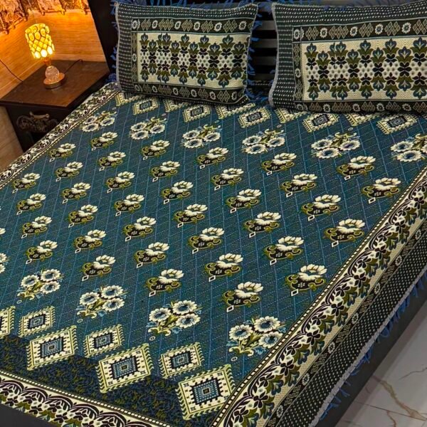 4Pc Velvet Jaquard Bedsheet
