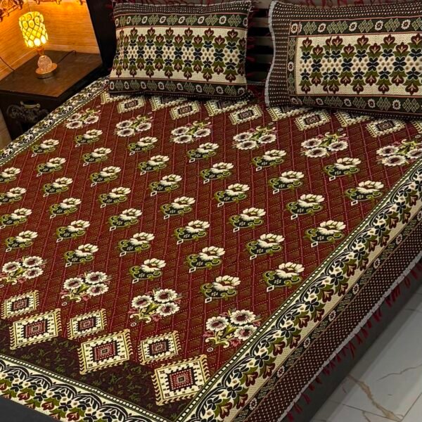 4Pc Velvet Jaquard Bedsheet