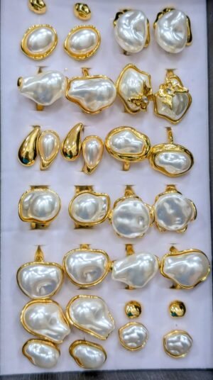 IMG-20260821-WA0005 Faux irregular pearls rings