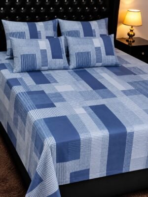 5 PC Export Quality Pure Cotton Bedsheet Set