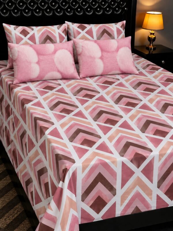 5 PC Export Quality Pure Cotton Bedsheet Set