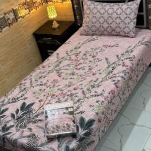 alkaram 4Pc Mix Cotton Single Pair Bedsheets