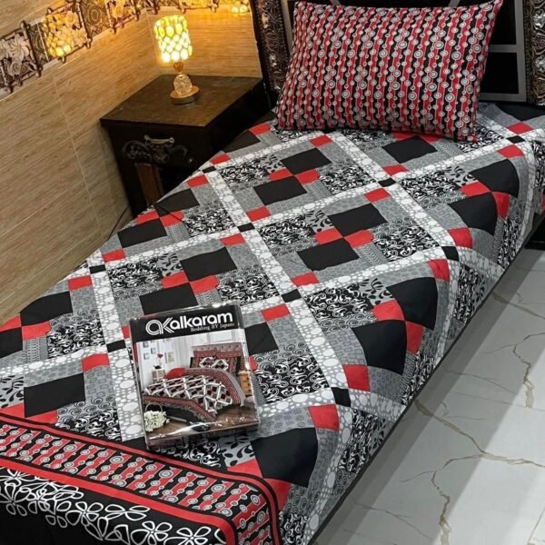 IMG-20260822-WA0048 alkaram 4Pc Mix Cotton Single Pair Bedsheets