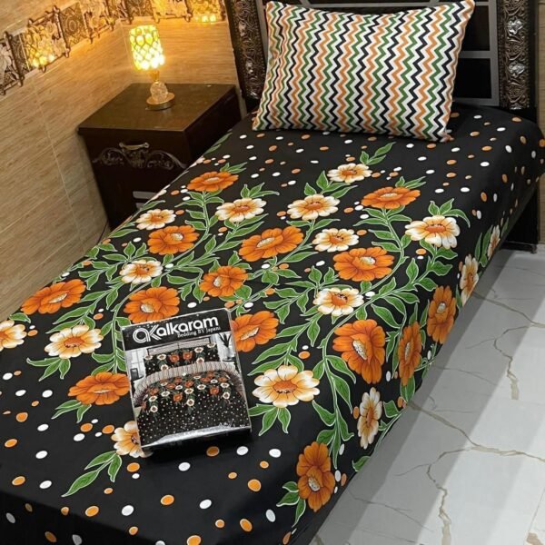 IMG-20260822-WA0054 alkaram 4Pc Mix Cotton Single Pair Bedsheets