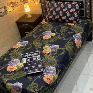 alkaram 4Pc Mix Cotton Single Pair Bedsheets