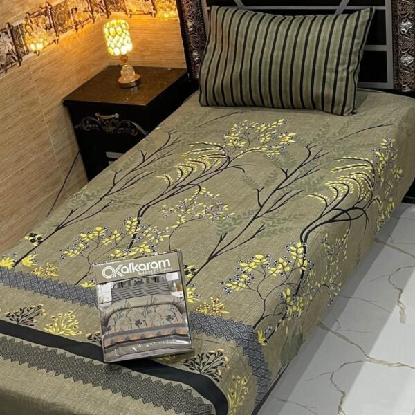 IMG-20260822-WA0056 alkaram 4Pc Mix Cotton Single Pair Bedsheets