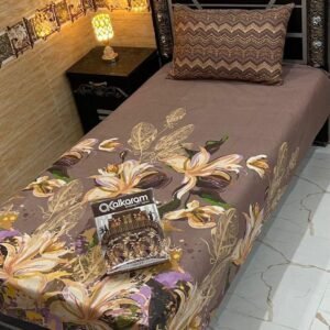 alkaram 4Pc Mix Cotton Single Pair Bedsheets