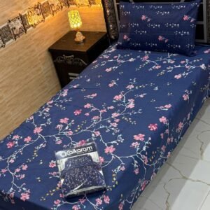 alkaram 4Pc Mix Cotton Single Pair Bedsheets