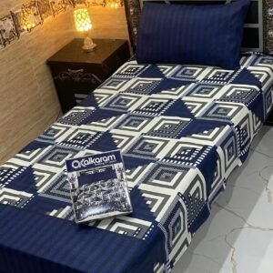 alkaram 4Pc Mix Cotton Single Pair Bedsheets