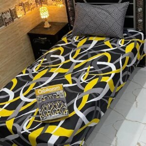 alkaram 4Pc Mix Cotton Single Pair Bedsheets