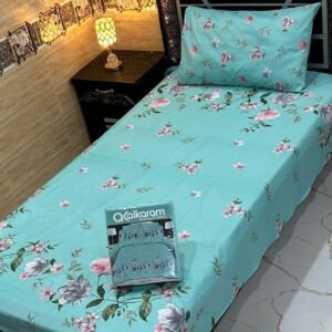 alkaram 4Pc Mix Cotton Single Pair Bedsheets