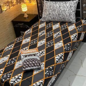 alkaram 4Pc Mix Cotton Single Pair Bedsheets