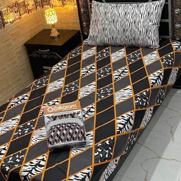 IMG-20260822-WA0068 alkaram 4Pc Mix Cotton Single Pair Bedsheets