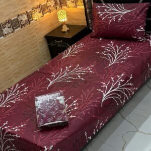 alkaram 4Pc Mix Cotton Single Pair Bedsheets