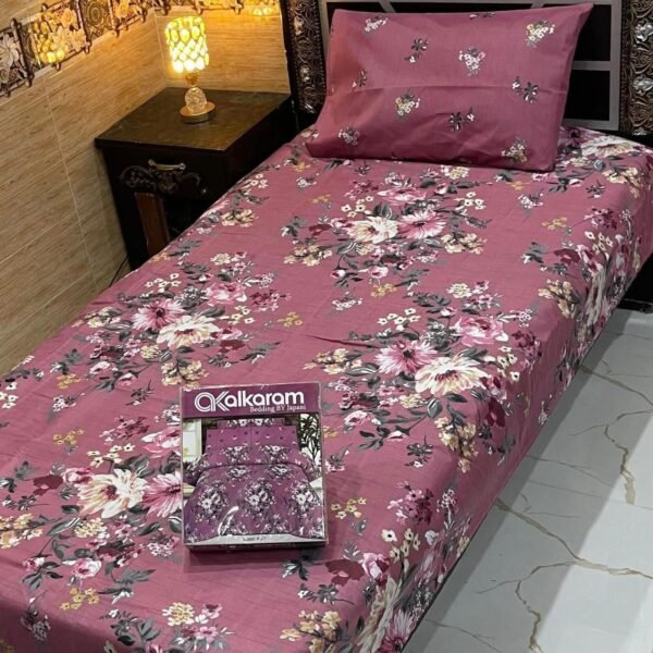 IMG-20260822-WA0073 alkaram 4Pc Mix Cotton Single Pair Bedsheets