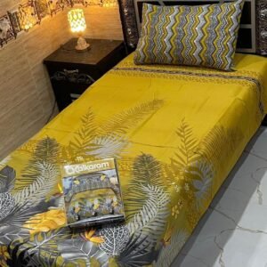alkaram 4Pc Mix Cotton Single Pair Bedsheets