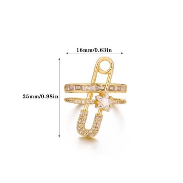 gold plated ring openable size