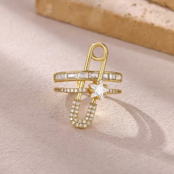 gold plated ring openable size