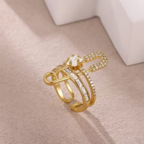 gold plated ring openable size